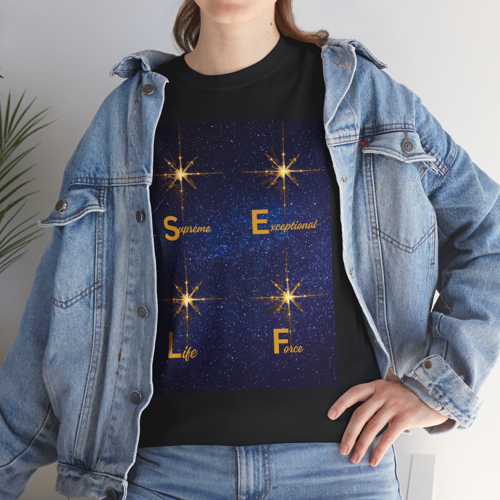 Starry S.E.L.F. Inspirational Tee — Sparkle, Empower, Live, Flourish