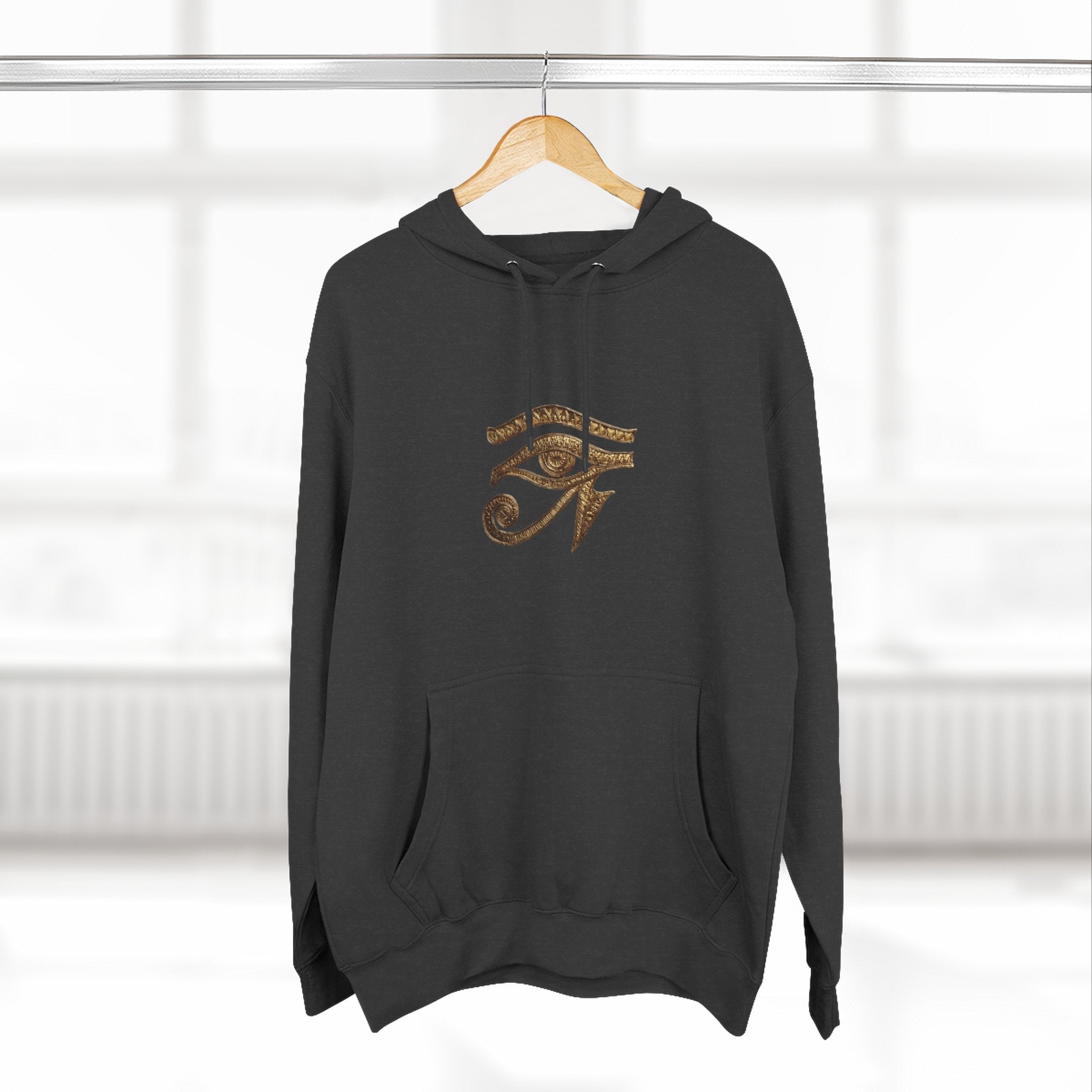Eye of Horus hoodie | Egyptian symbol, spiritual protection, bronze design