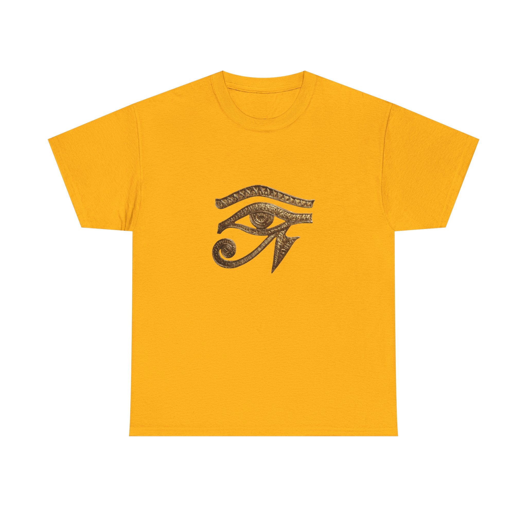 Eye of Horus T-Shirt | Ancient Egyptian Symbol Tee, Gold Ink