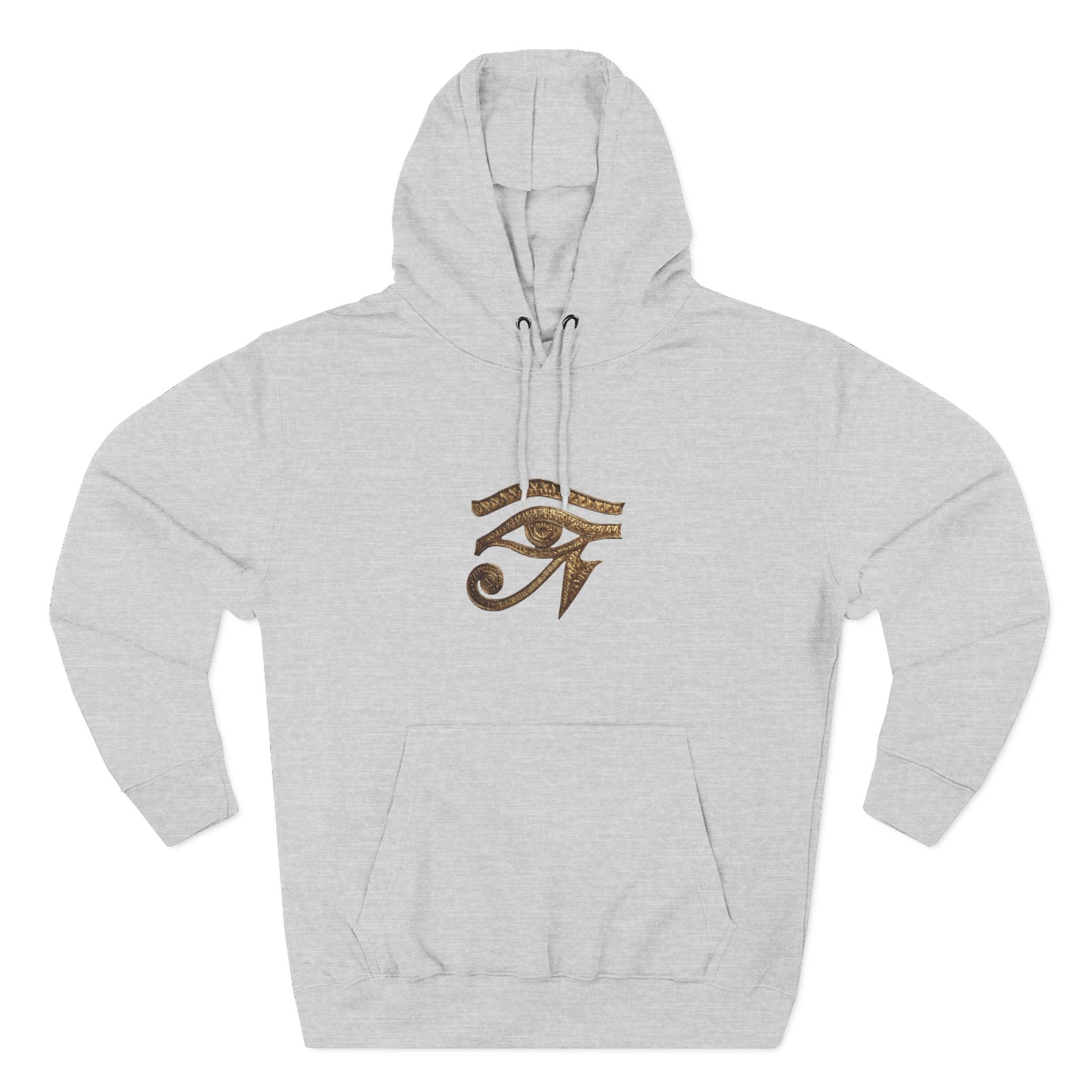 Eye of Horus hoodie | Egyptian symbol, spiritual protection, bronze design