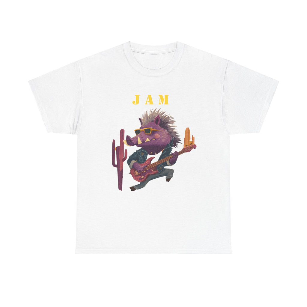 Jam Porcupine Guitar Tee | Desert Cactus Rock Music Shirt