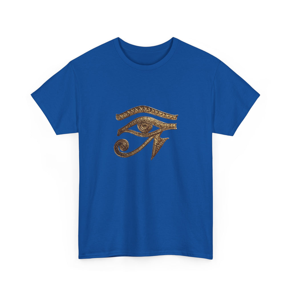 Eye of Horus T-Shirt | Ancient Egyptian Symbol Tee, Gold Ink