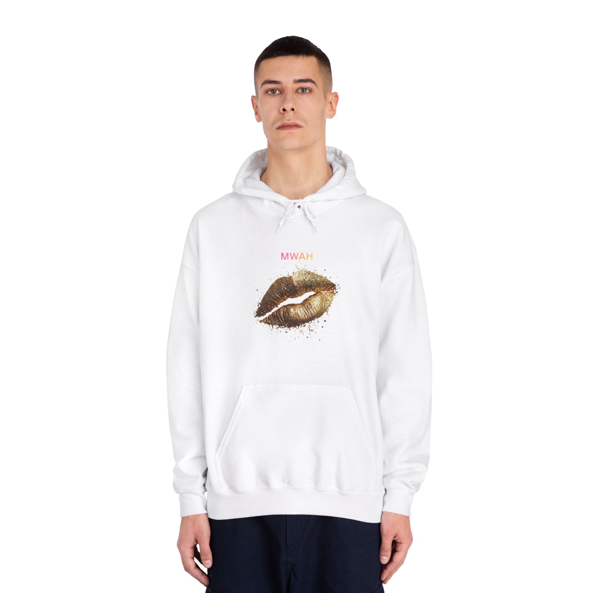 Gold Foil  Print Hoodie |  Mwah Graphic
