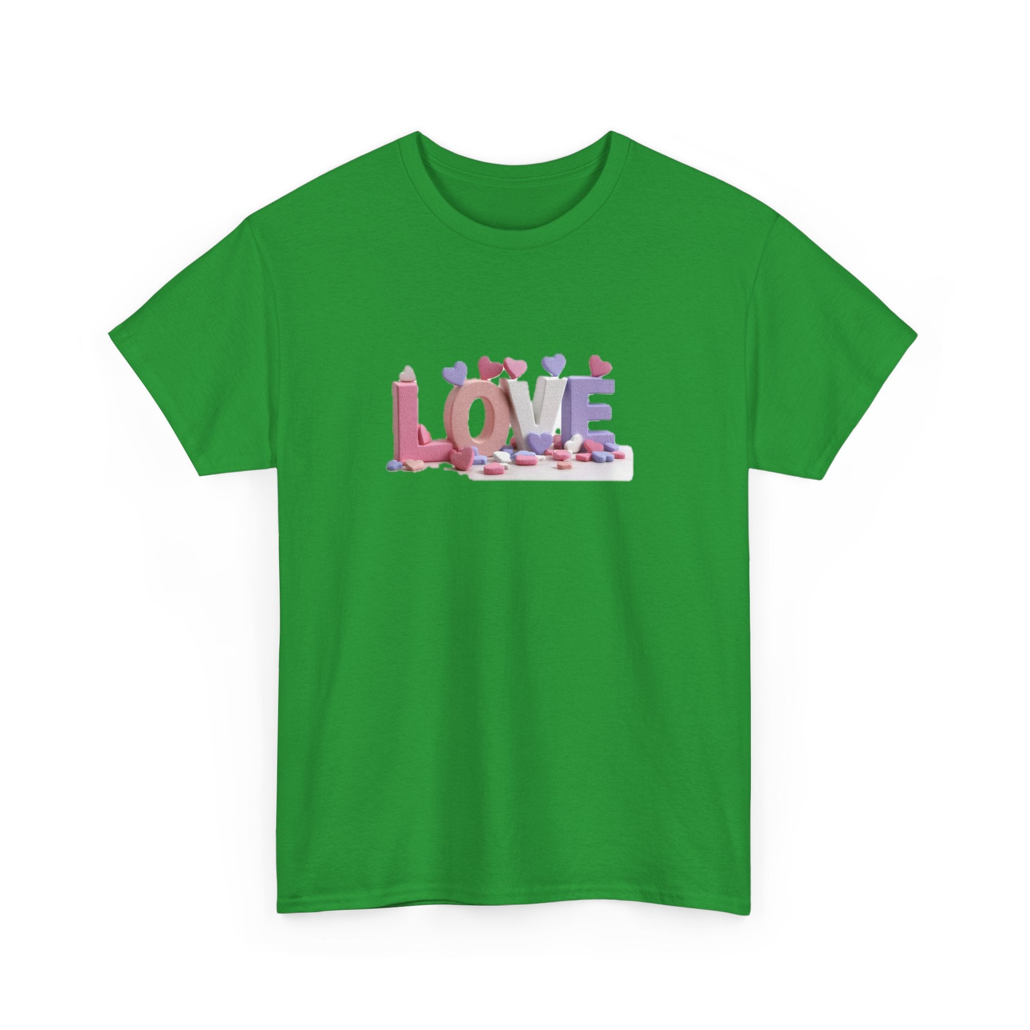Love T-Shirt | Pink Heart Typography
