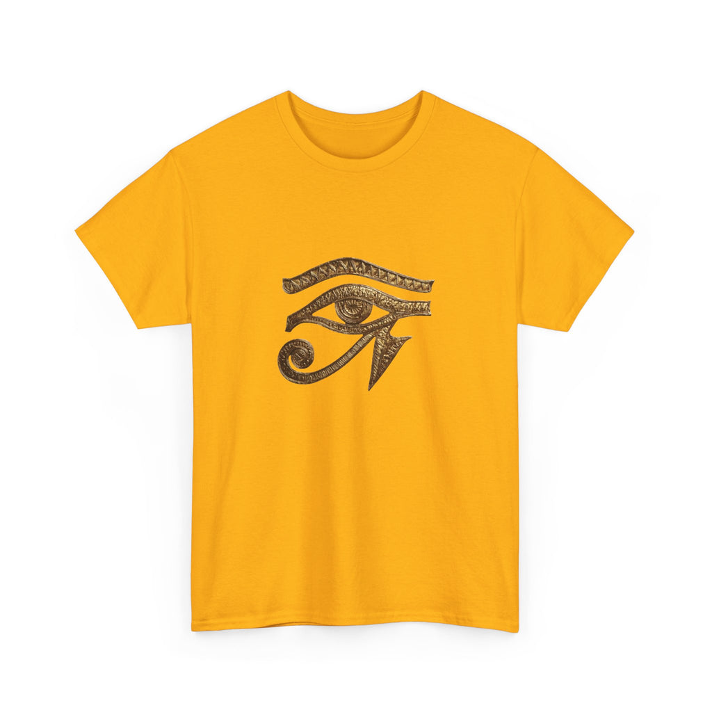 Eye of Horus T-Shirt | Ancient Egyptian Symbol Tee, Gold Ink