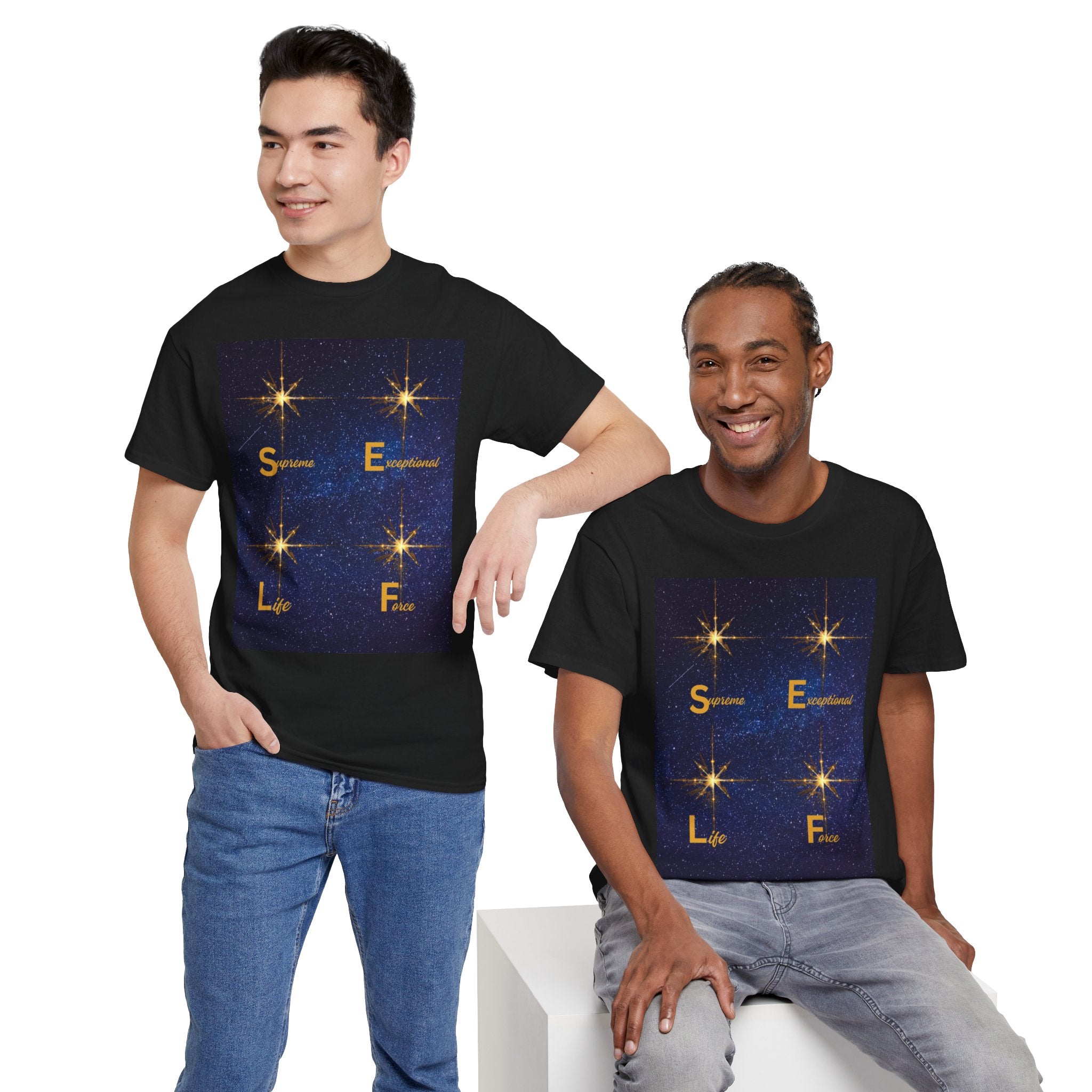 Starry S.E.L.F. Inspirational Tee — Sparkle, Empower, Live, Flourish