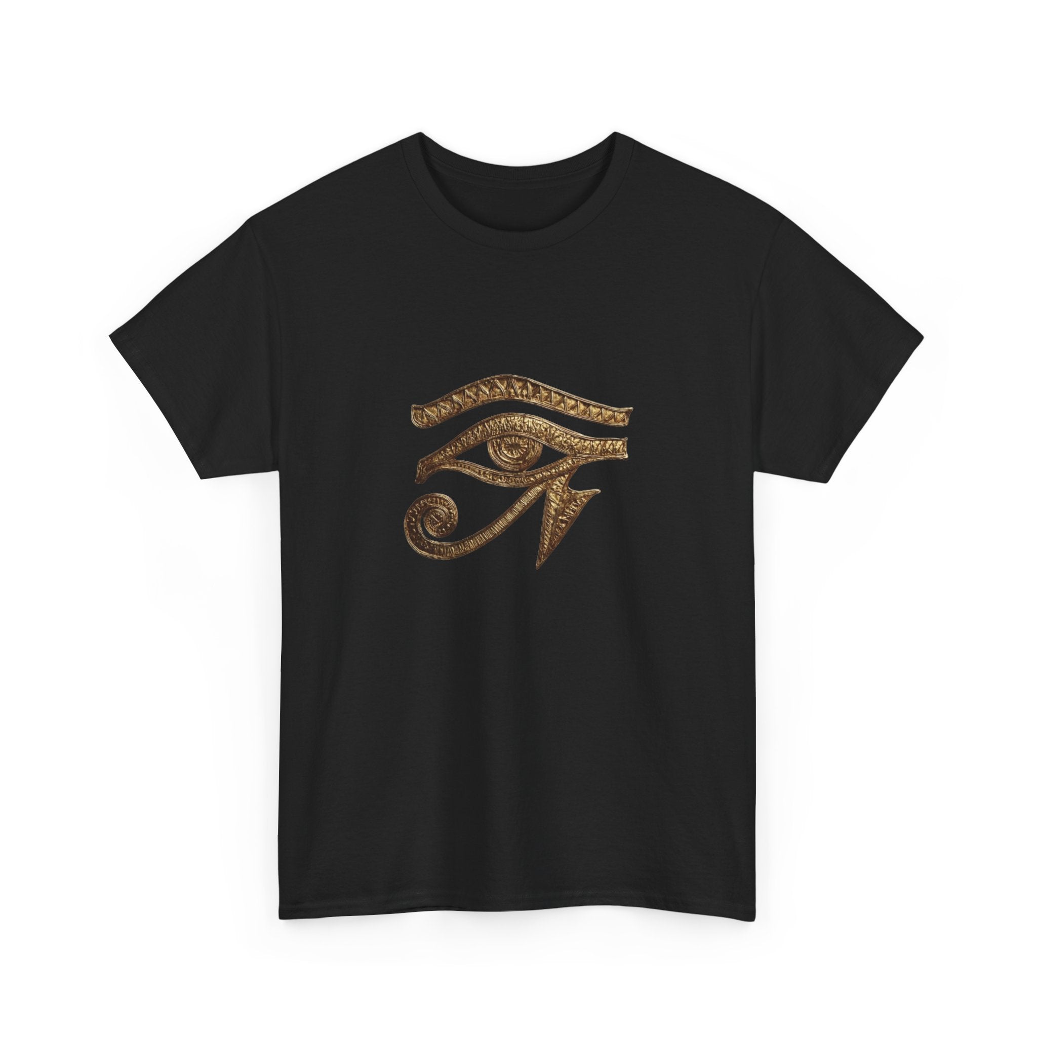 Eye of Horus T-Shirt | Ancient Egyptian Symbol Tee, Gold Ink