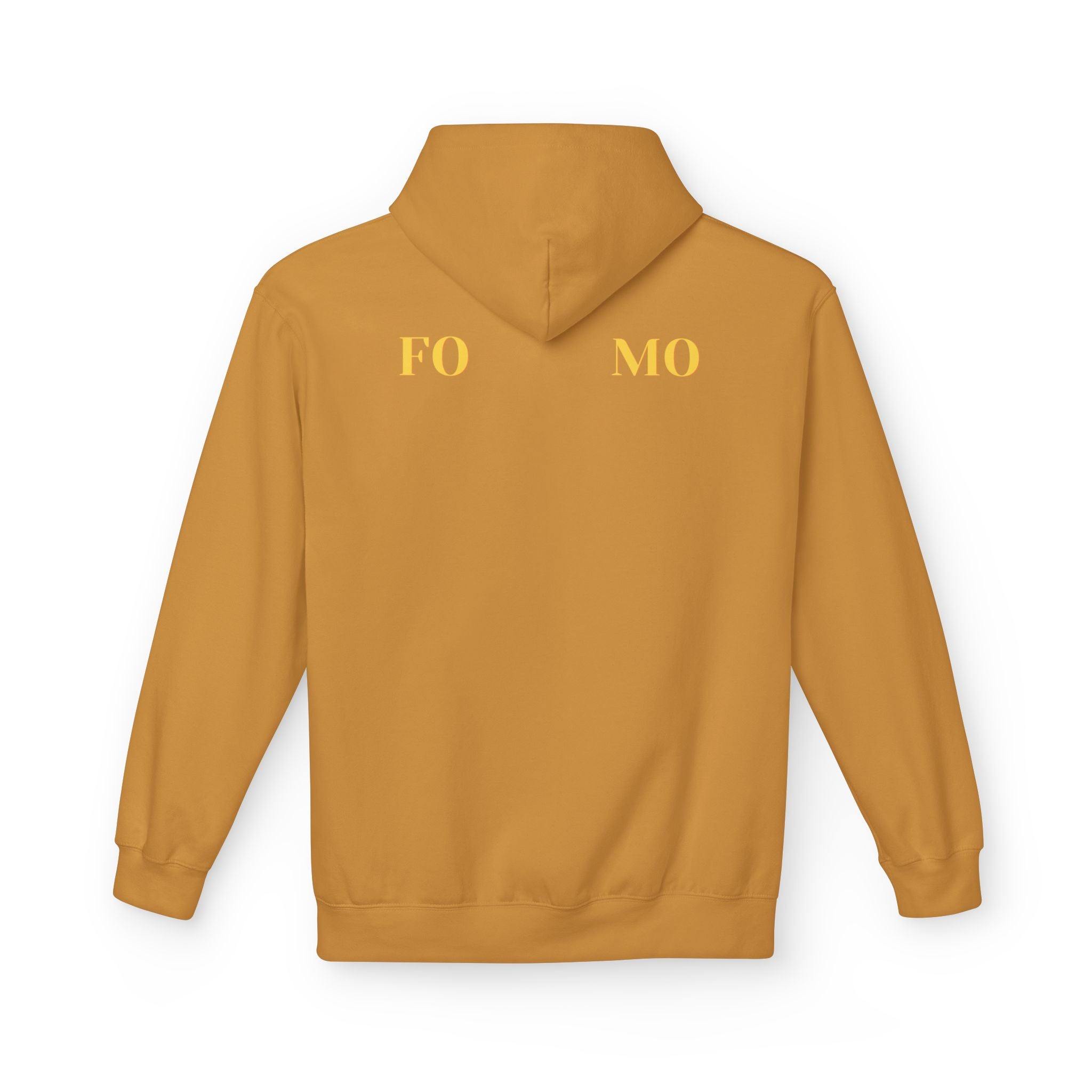 FOMO script and star Hoodie | Minimal typography streetwear