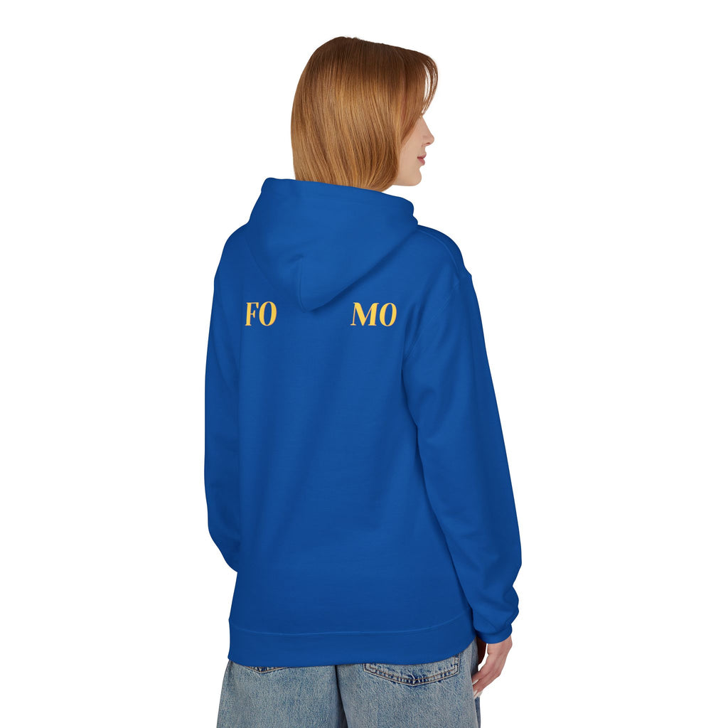 FOMO script and star Hoodie | Minimal typography streetwear