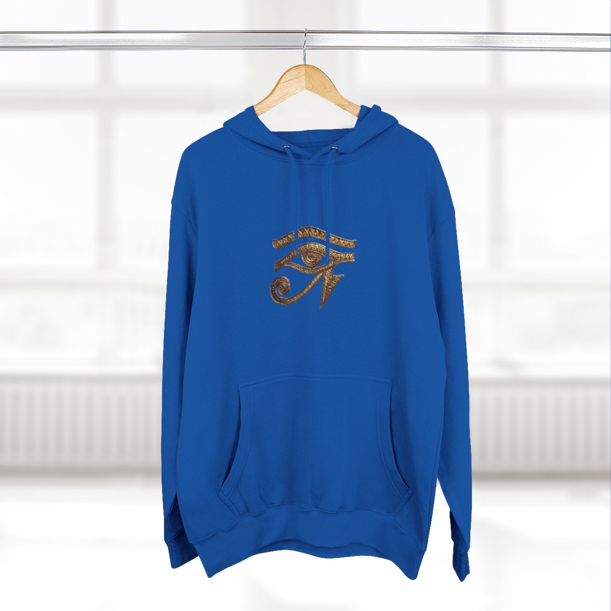 Eye of Horus hoodie | Egyptian symbol, spiritual protection, bronze design