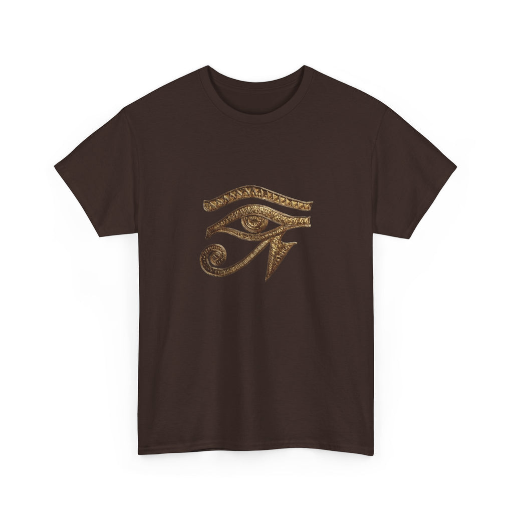 Eye of Horus T-Shirt | Ancient Egyptian Symbol Tee, Gold Ink