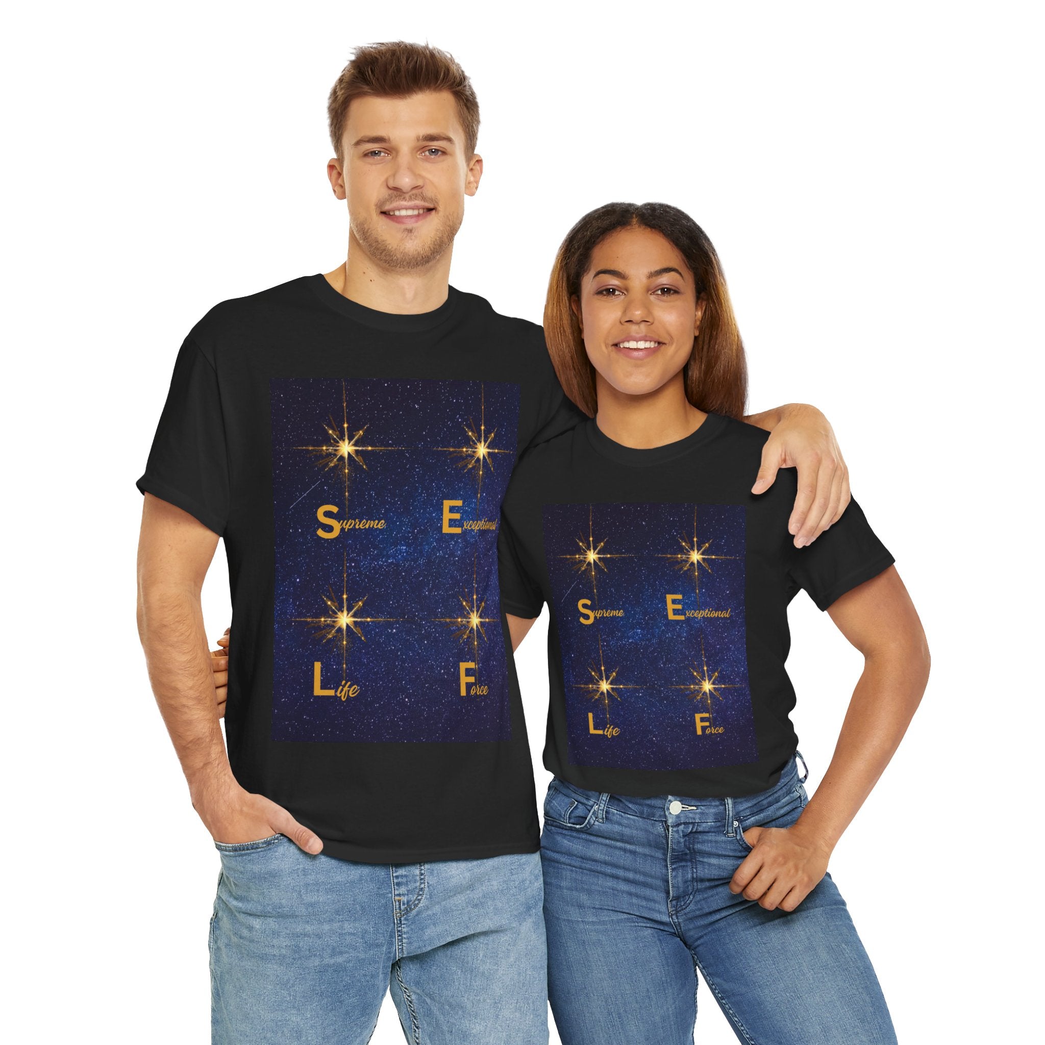 Starry S.E.L.F. Inspirational Tee — Sparkle, Empower, Live, Flourish