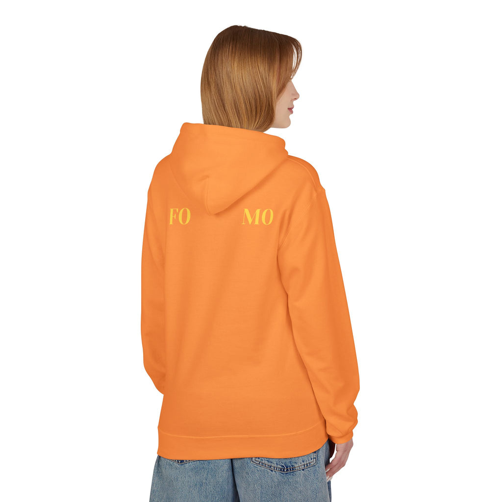 FOMO script and star Hoodie | Minimal typography streetwear