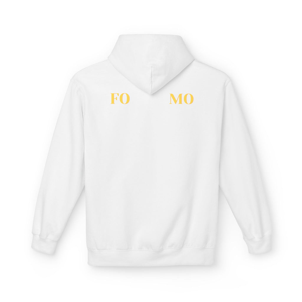 FOMO script and star Hoodie | Minimal typography streetwear