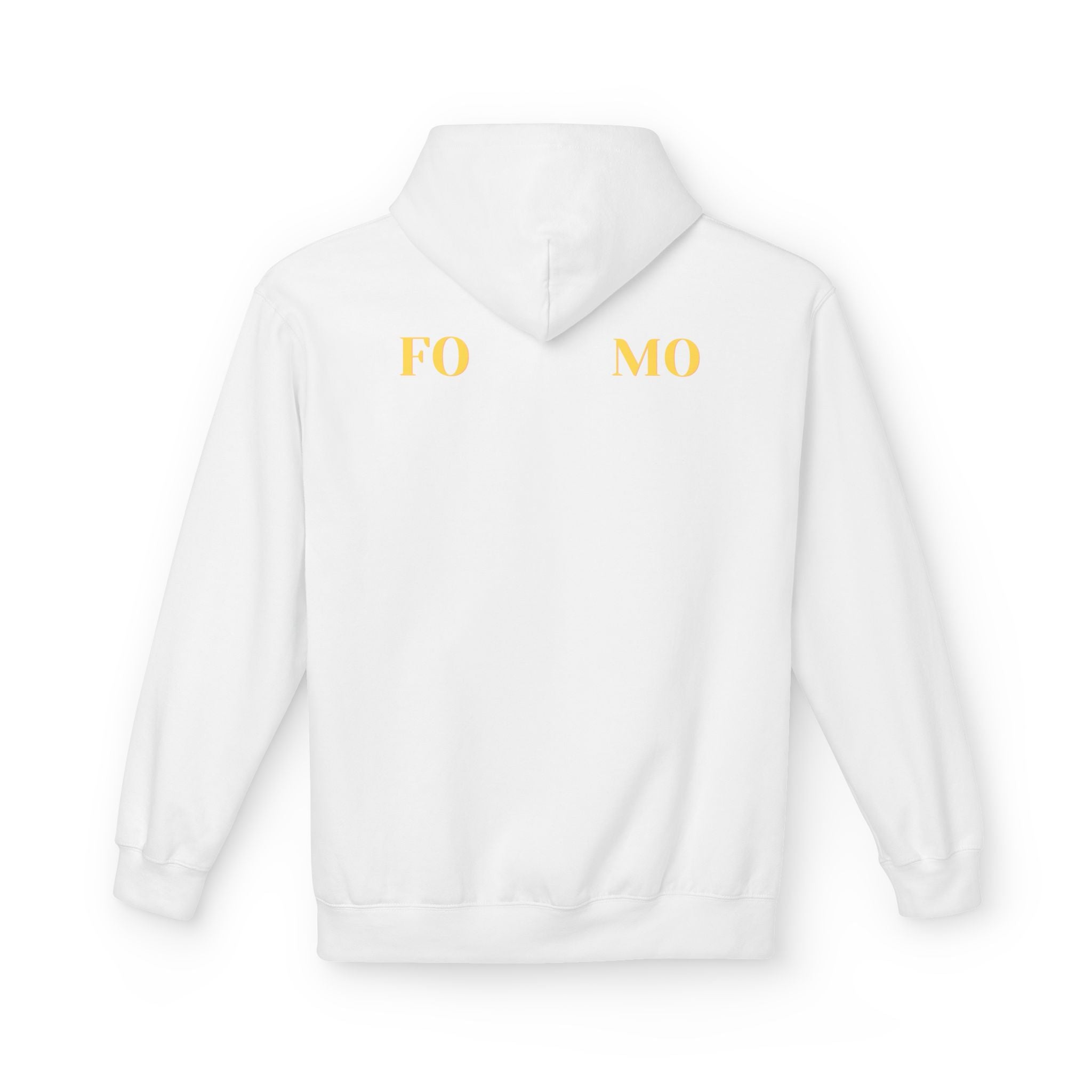 FOMO script and star Hoodie | Minimal typography streetwear