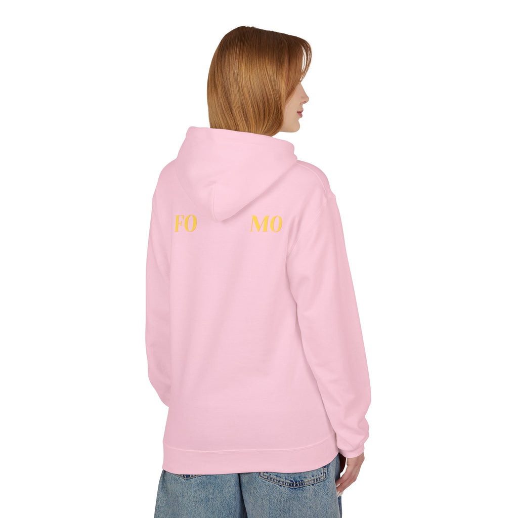 FOMO script and star Hoodie | Minimal typography streetwear
