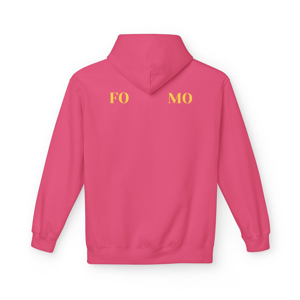 FOMO script and star Hoodie | Minimal typography streetwear