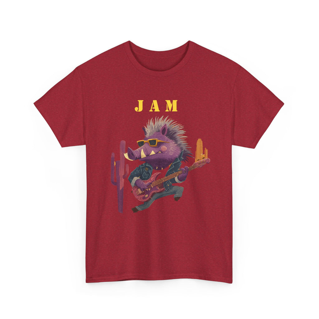Jam Porcupine Guitar Tee | Desert Cactus Rock Music Shirt
