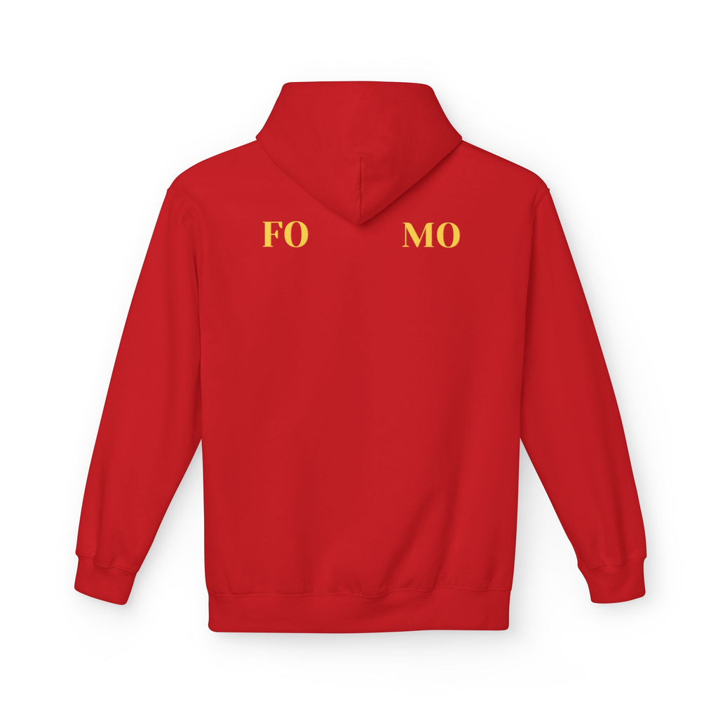FOMO script and star Hoodie | Minimal typography streetwear