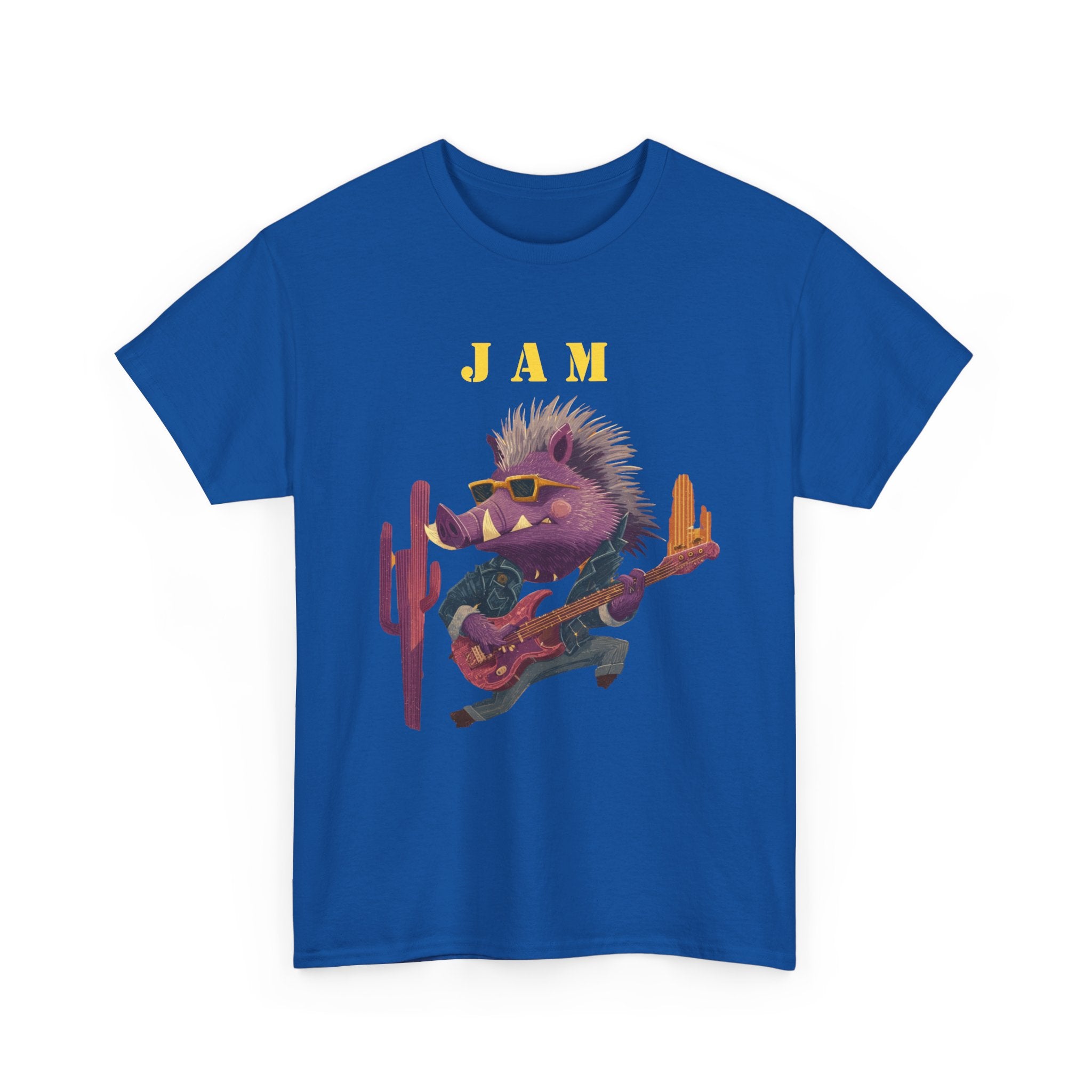 Jam Porcupine Guitar Tee | Desert Cactus Rock Music Shirt