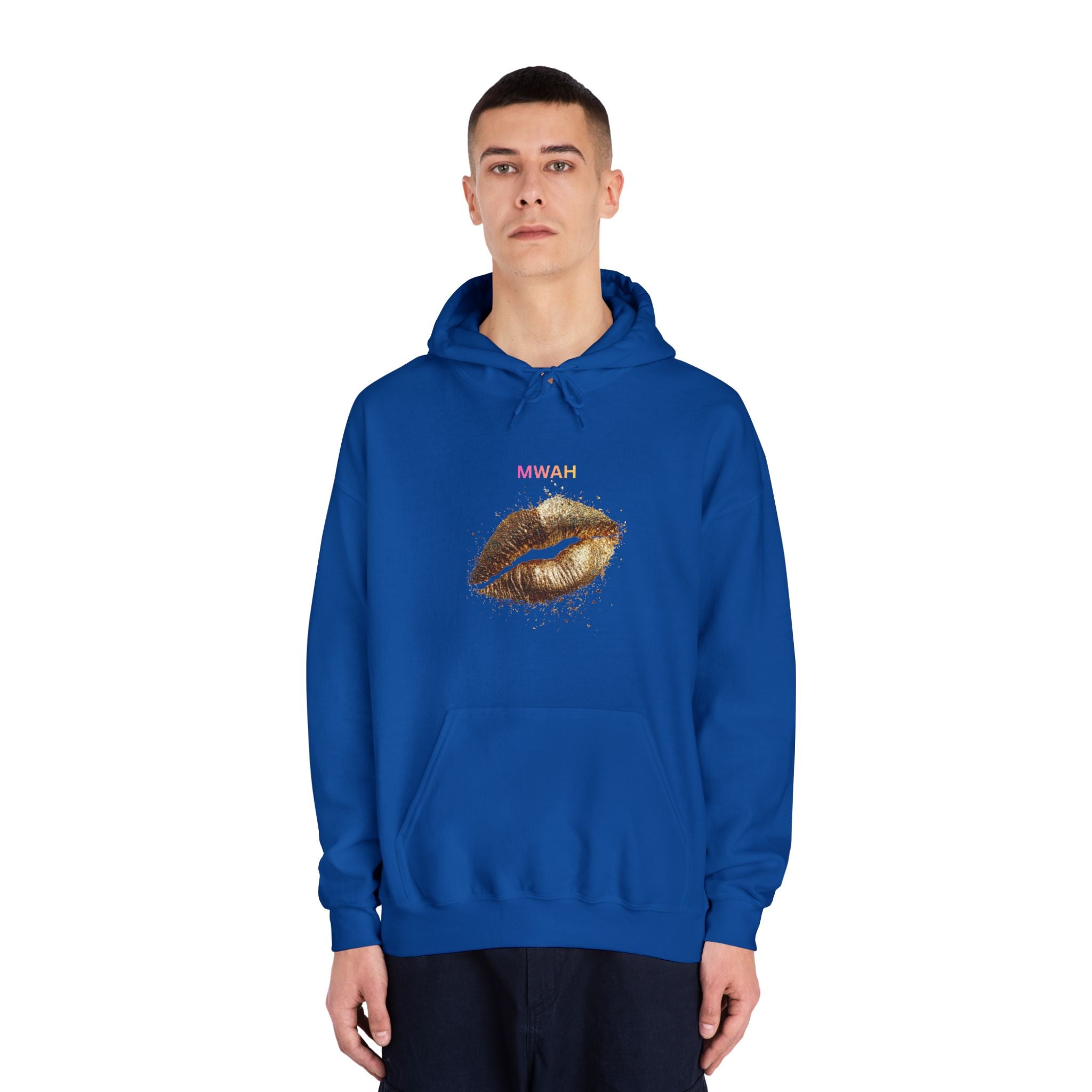 Gold Foil  Print Hoodie |  Mwah Graphic