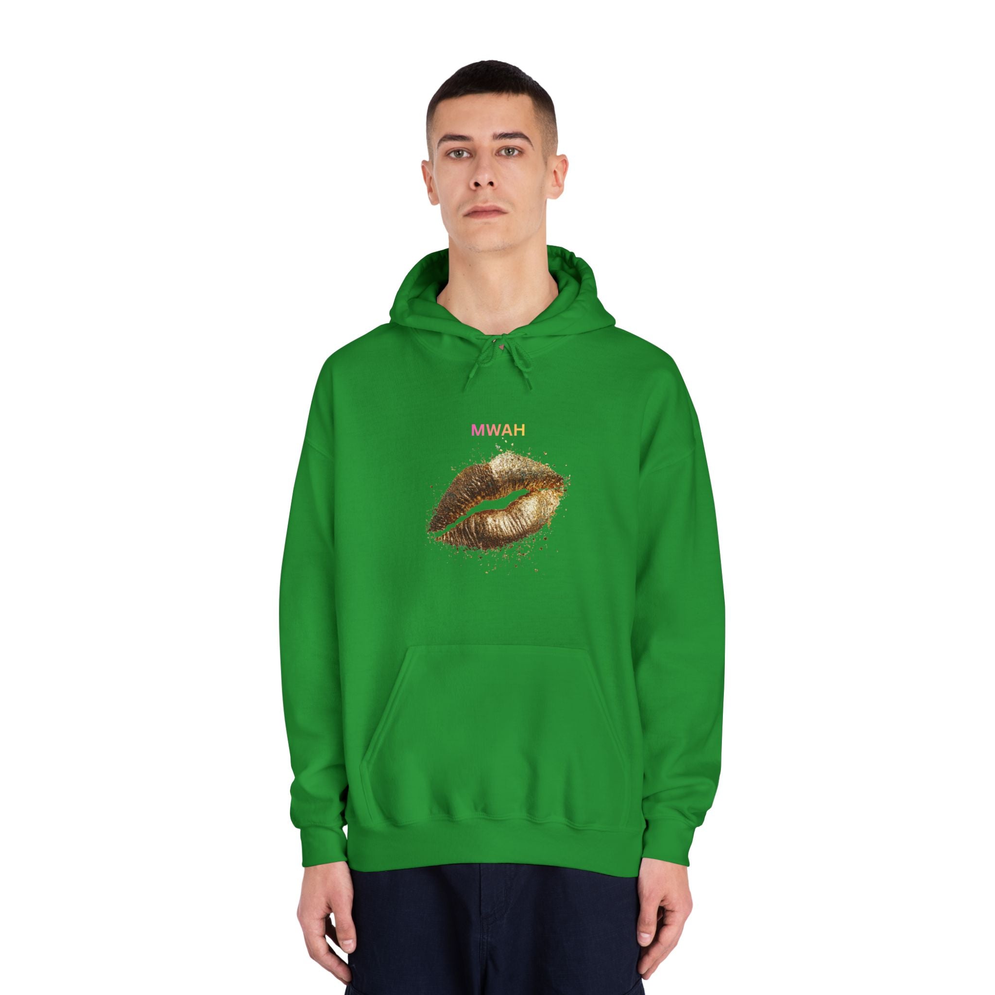Gold Foil  Print Hoodie |  Mwah Graphic