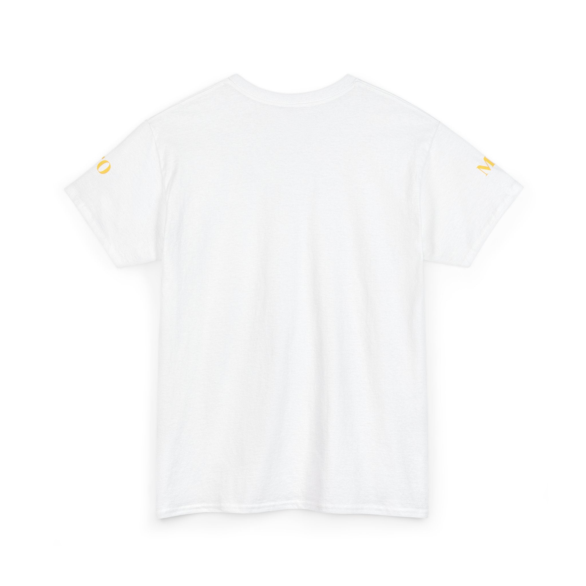 FOMO shooting star Tee | White cotton T-Shirt, minimalist typography