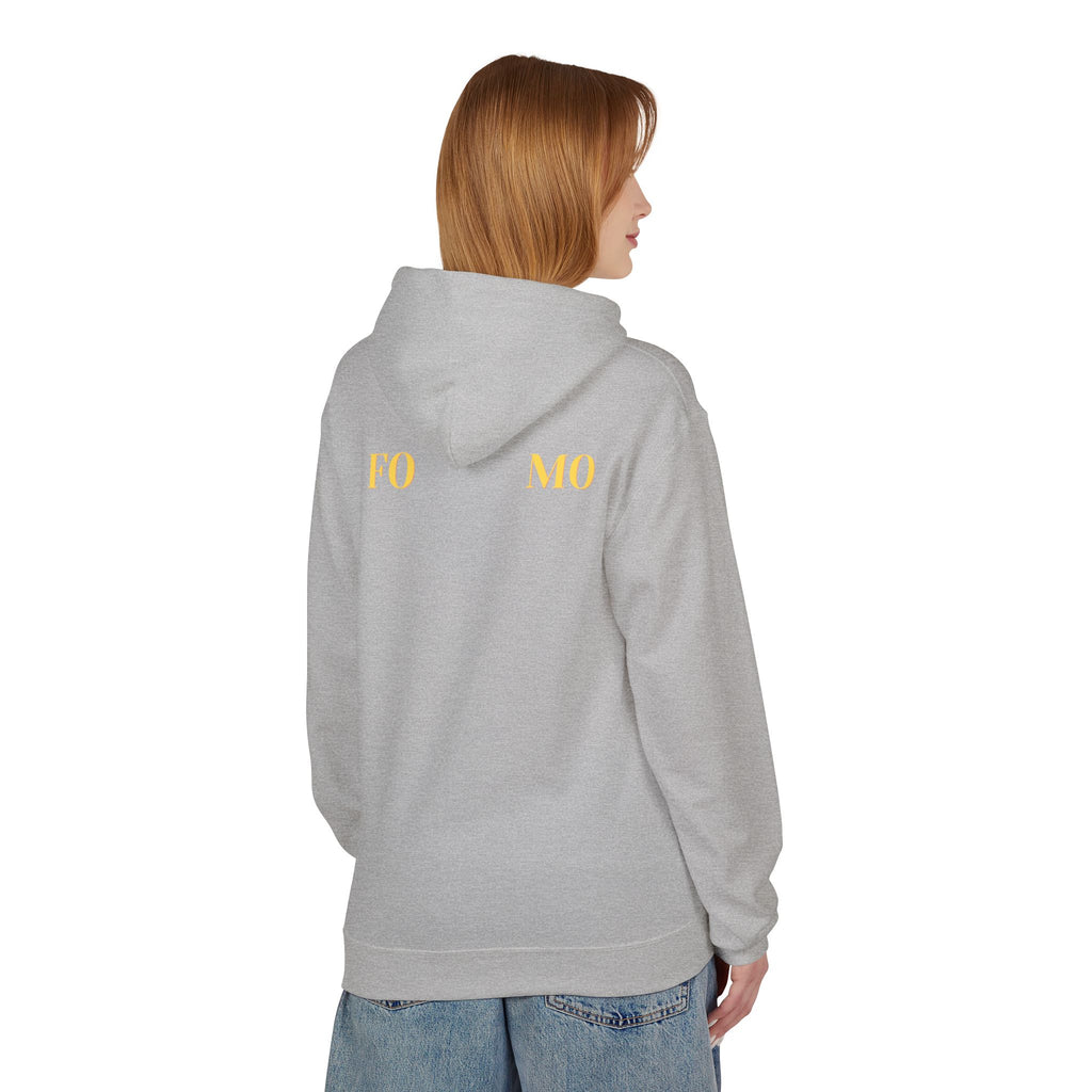 FOMO script and star Hoodie | Minimal typography streetwear
