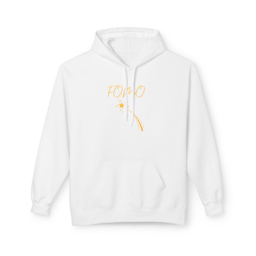 FOMO script and star Hoodie | Minimal typography streetwear