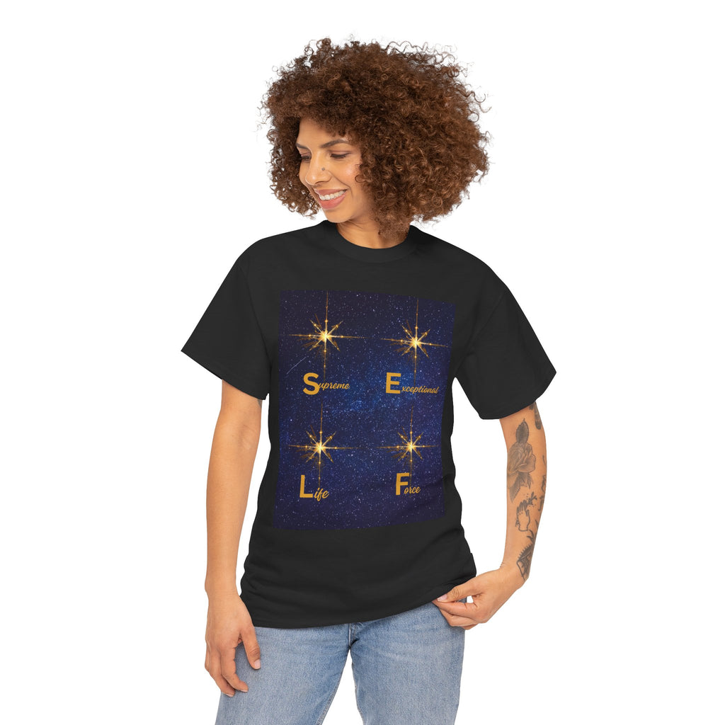 Starry S.E.L.F. Inspirational Tee — Sparkle, Empower, Live, Flourish