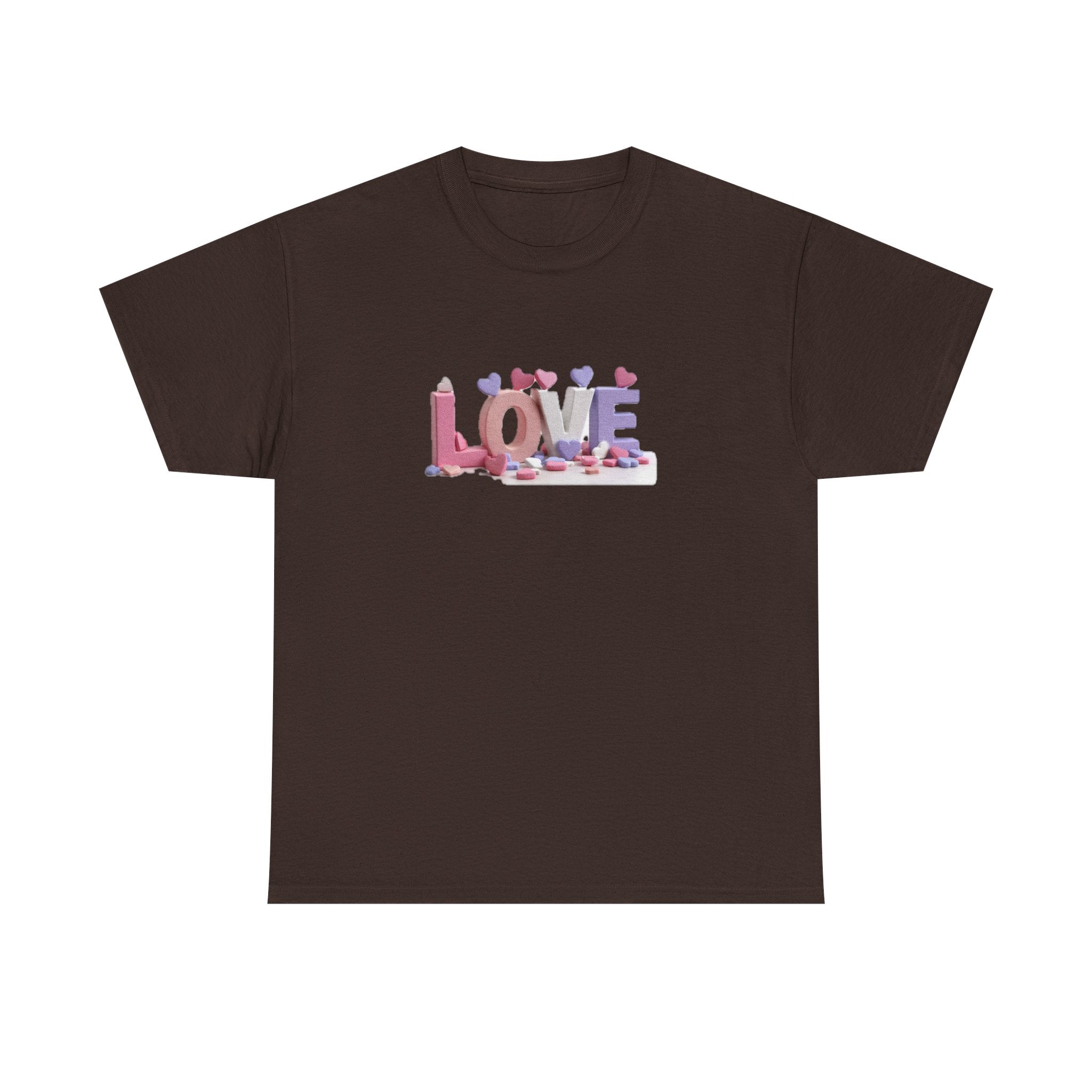Love T-Shirt | Pink Heart Typography