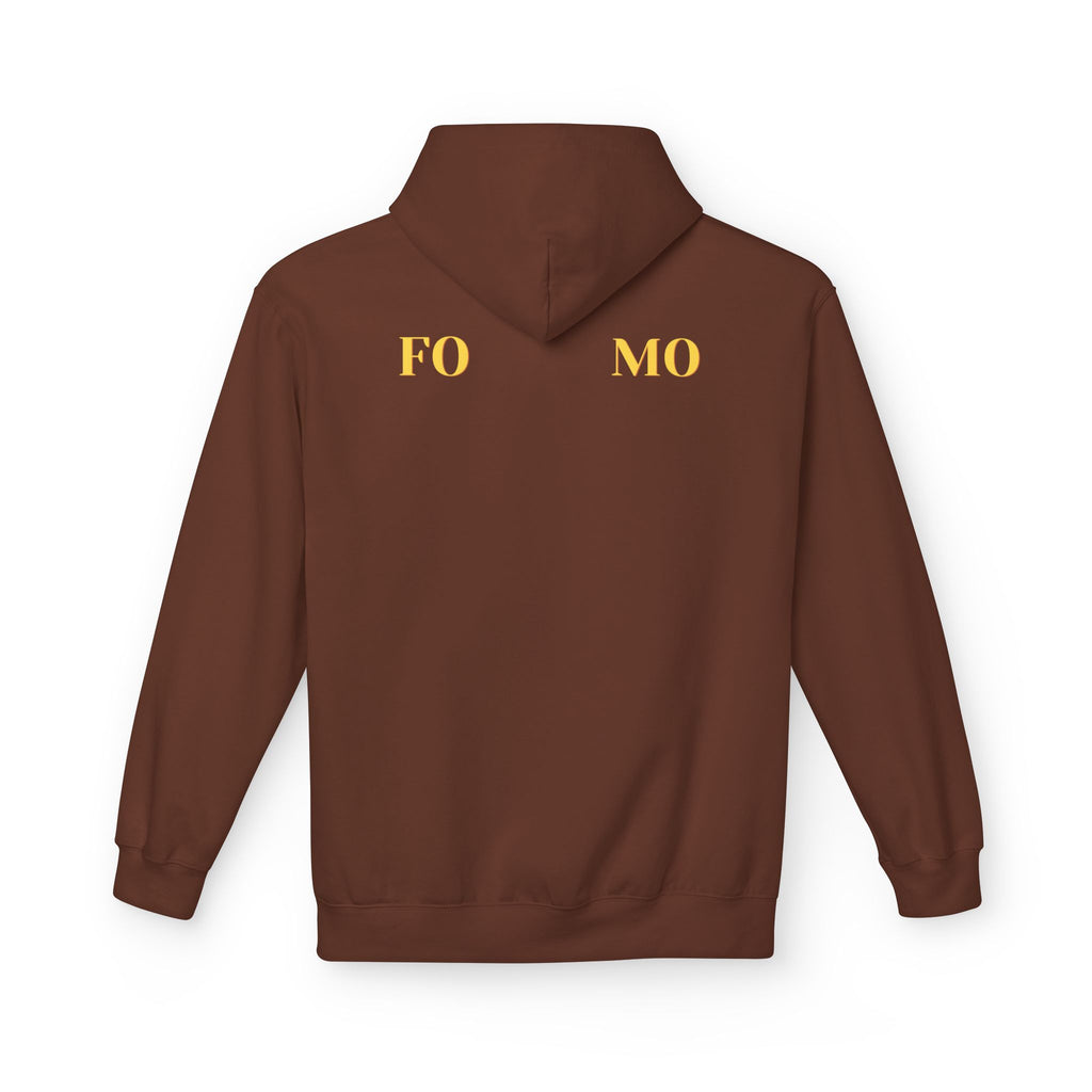 FOMO script and star Hoodie | Minimal typography streetwear