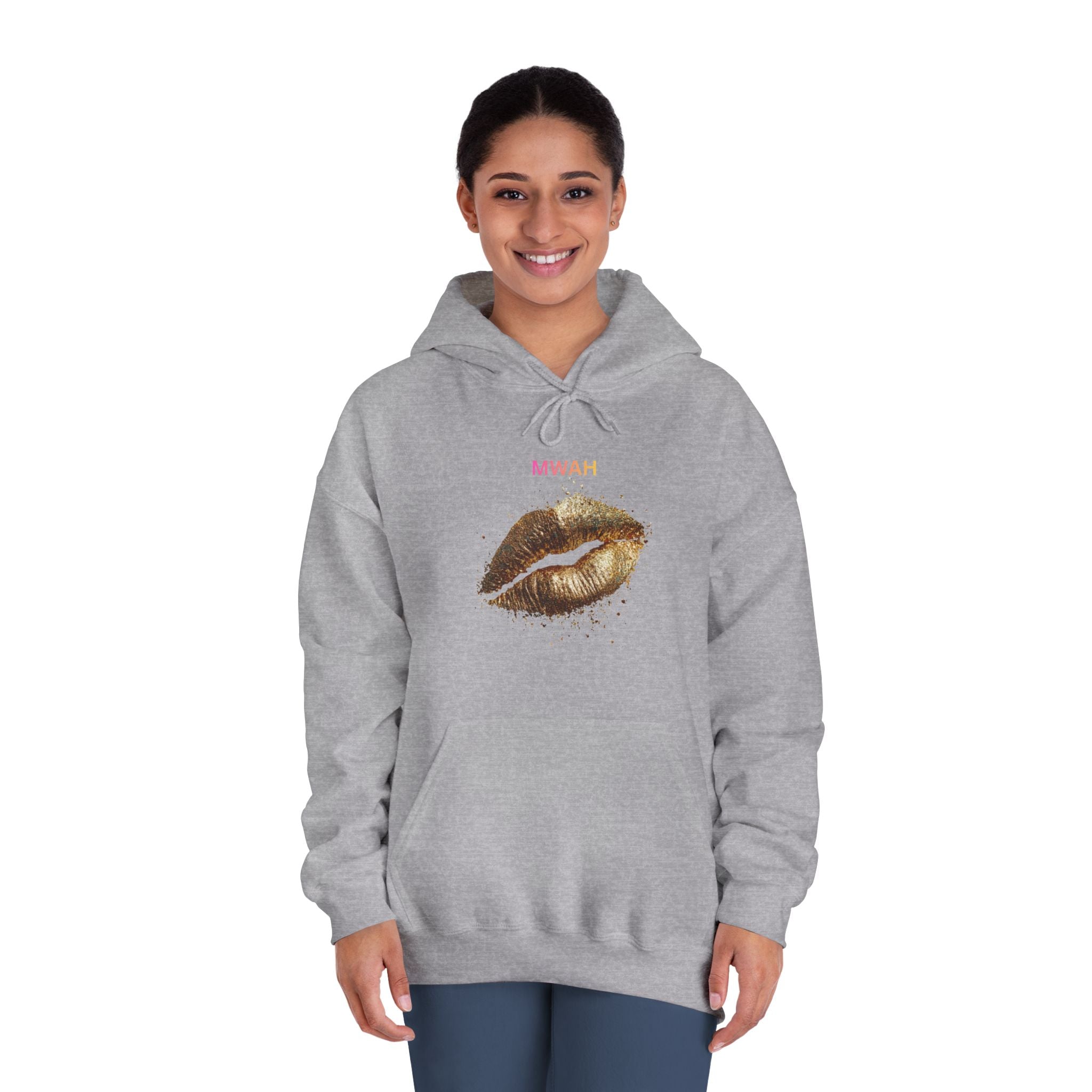 Gold Foil  Print Hoodie |  Mwah Graphic