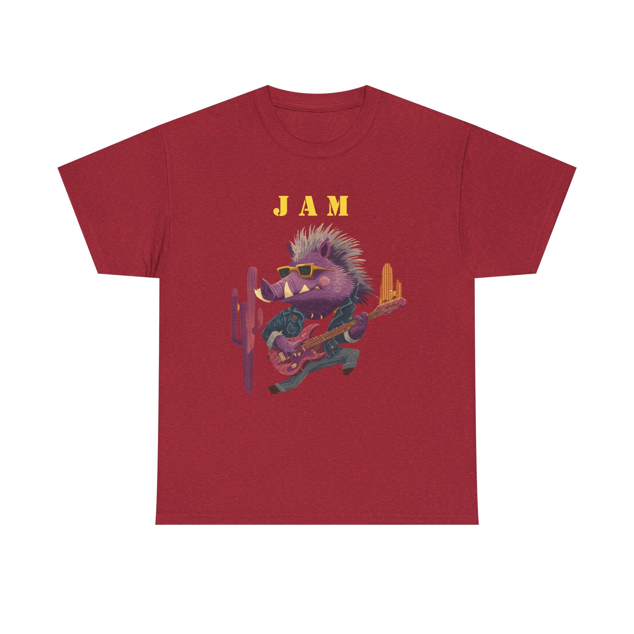 Jam Porcupine Guitar Tee | Desert Cactus Rock Music Shirt