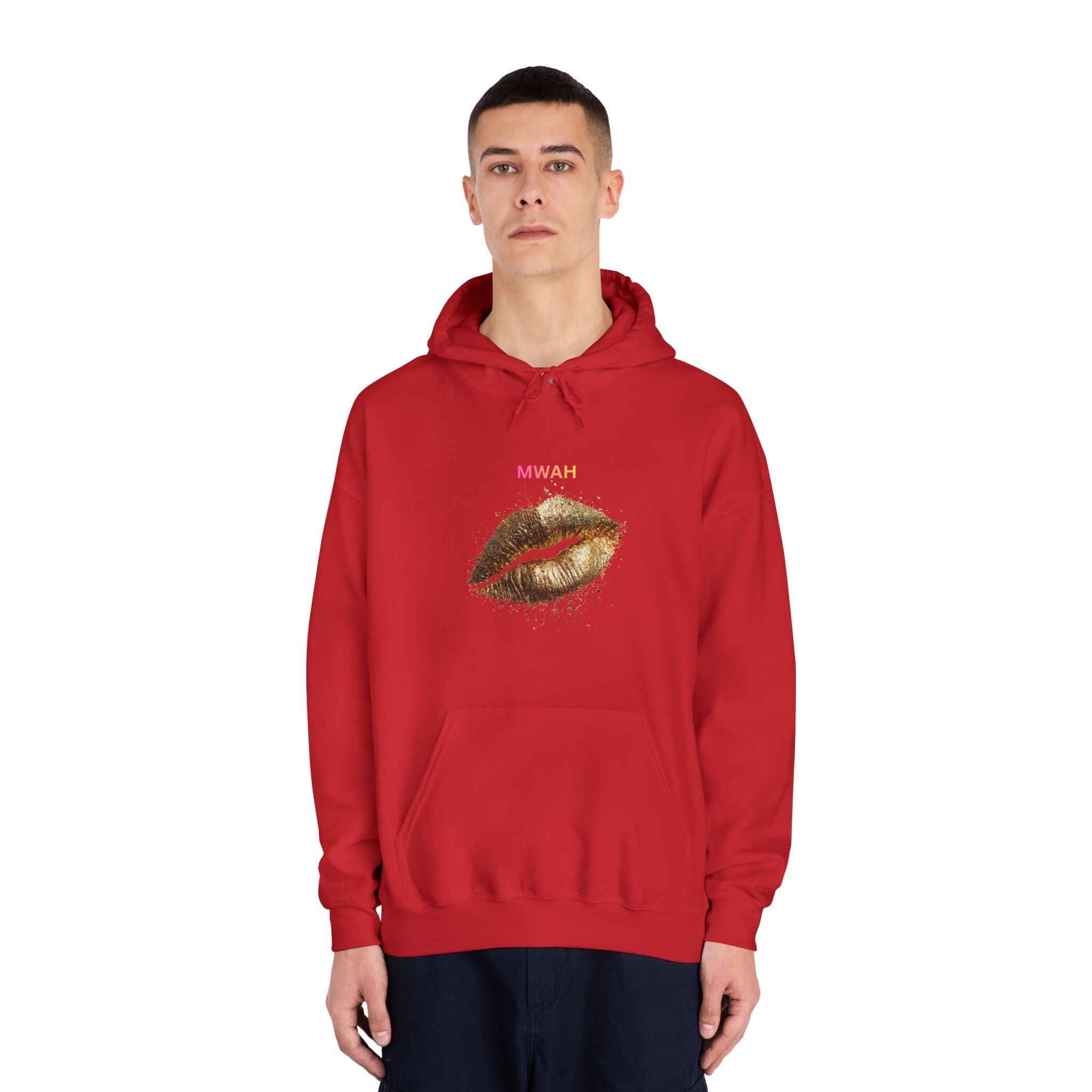 Gold Foil  Print Hoodie |  Mwah Graphic