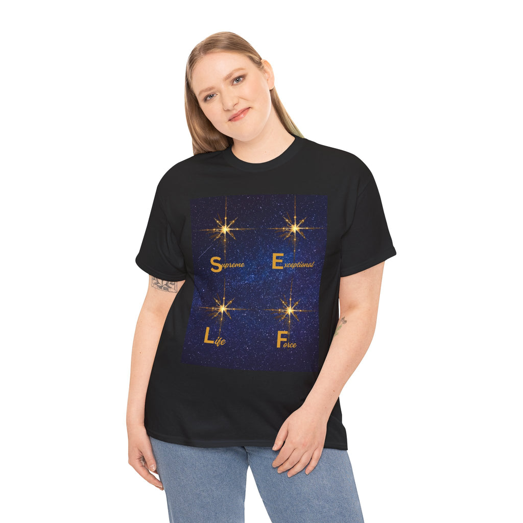 Starry S.E.L.F. Inspirational Tee — Sparkle, Empower, Live, Flourish