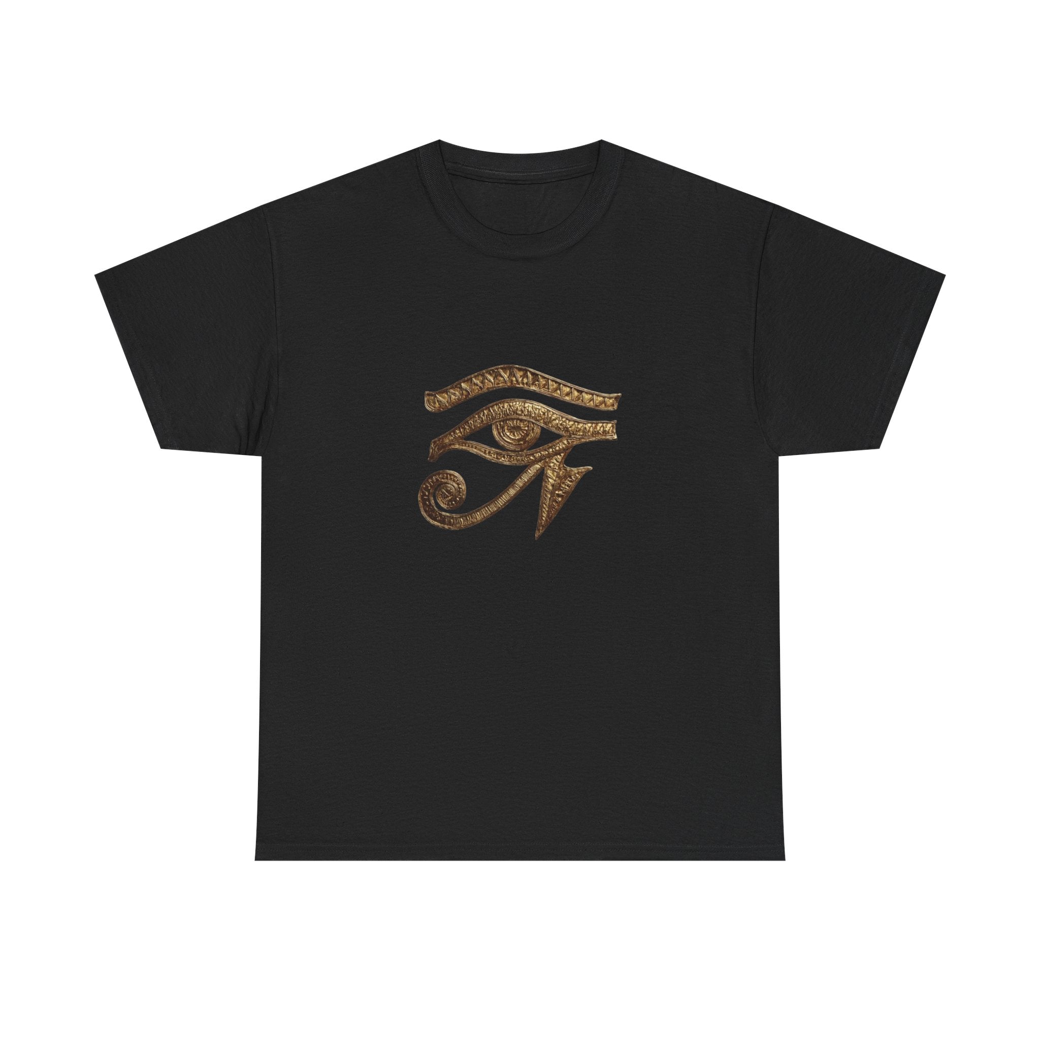 Eye of Horus T-Shirt | Ancient Egyptian Symbol Tee, Gold Ink