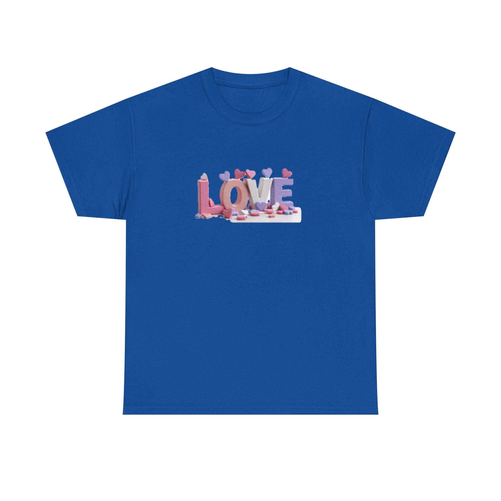 Love T-Shirt | Pink Heart Typography
