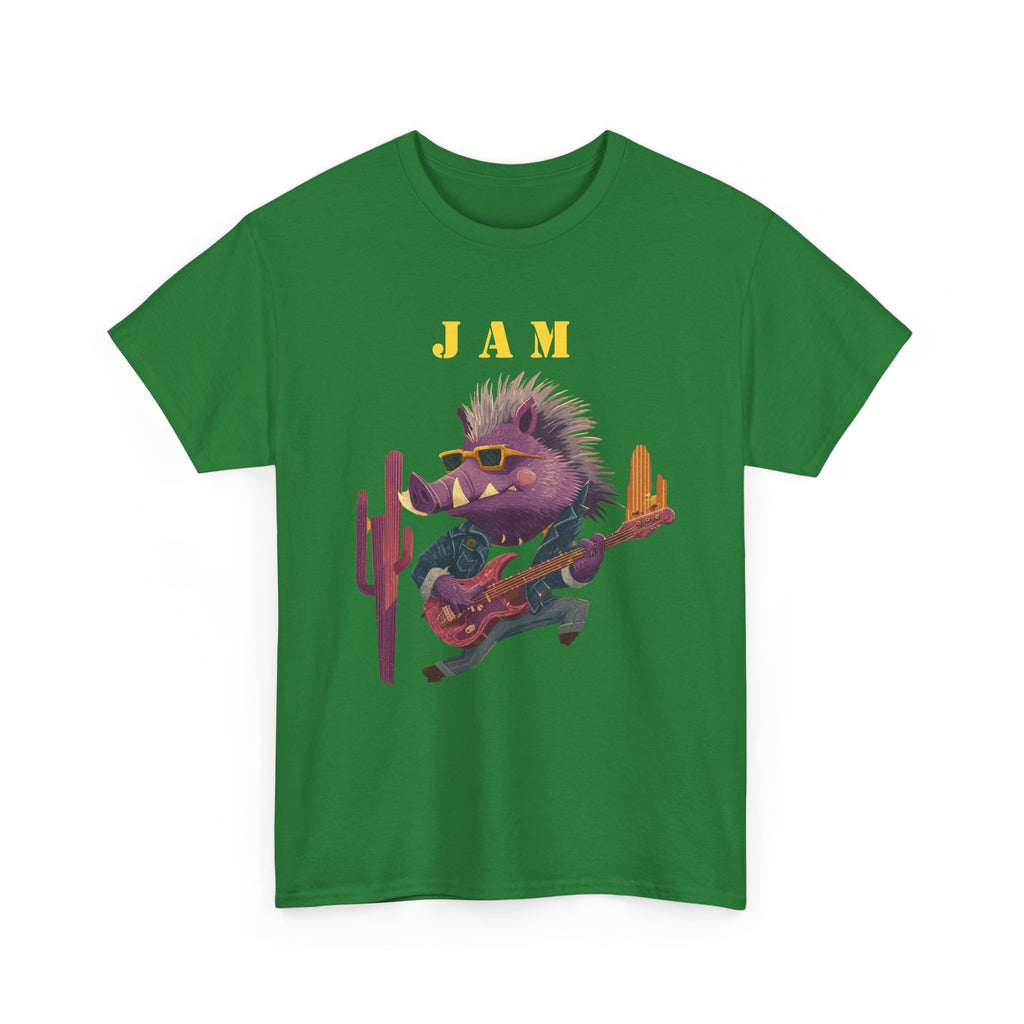 Jam Porcupine Guitar Tee | Desert Cactus Rock Music Shirt