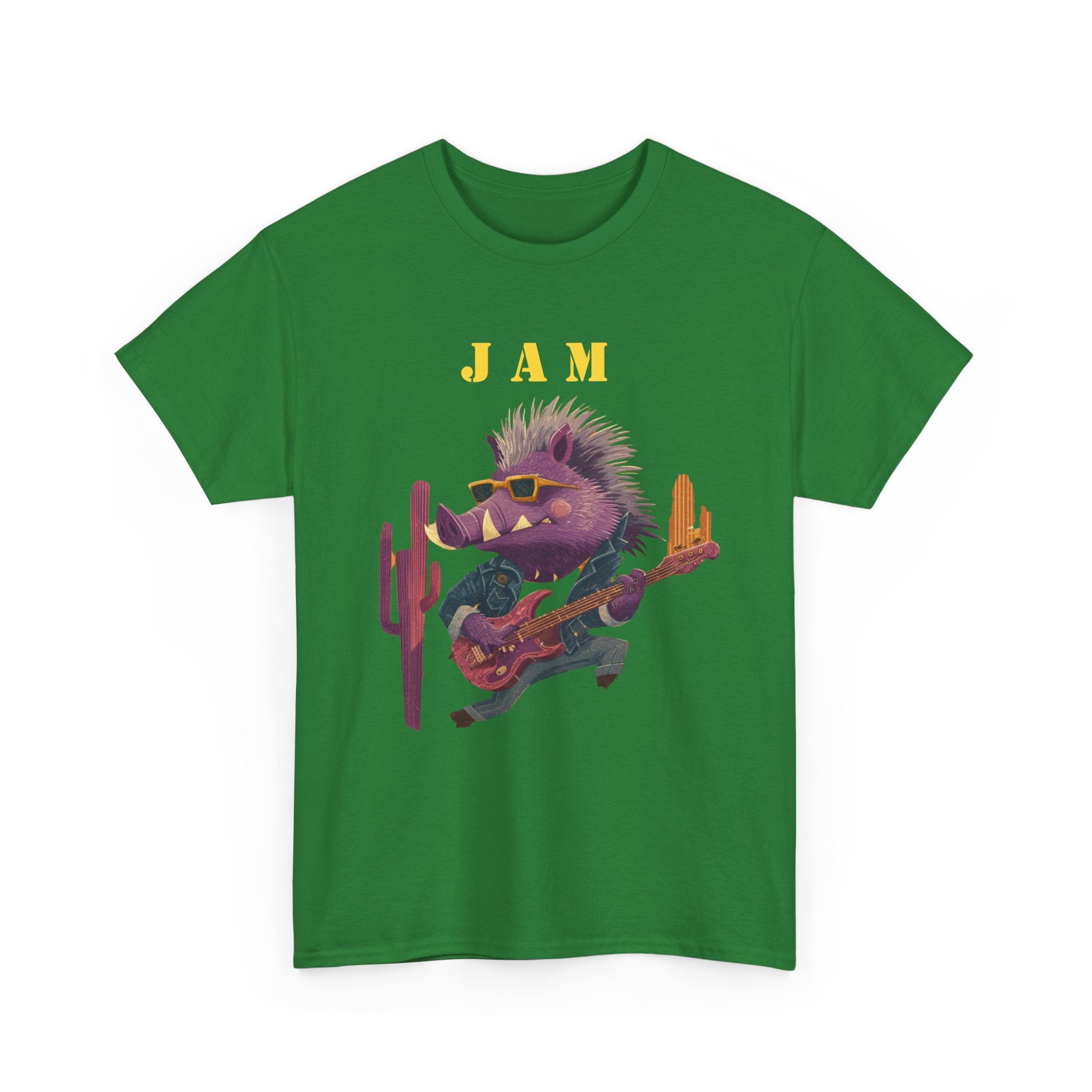 Jam Porcupine Guitar Tee | Desert Cactus Rock Music Shirt