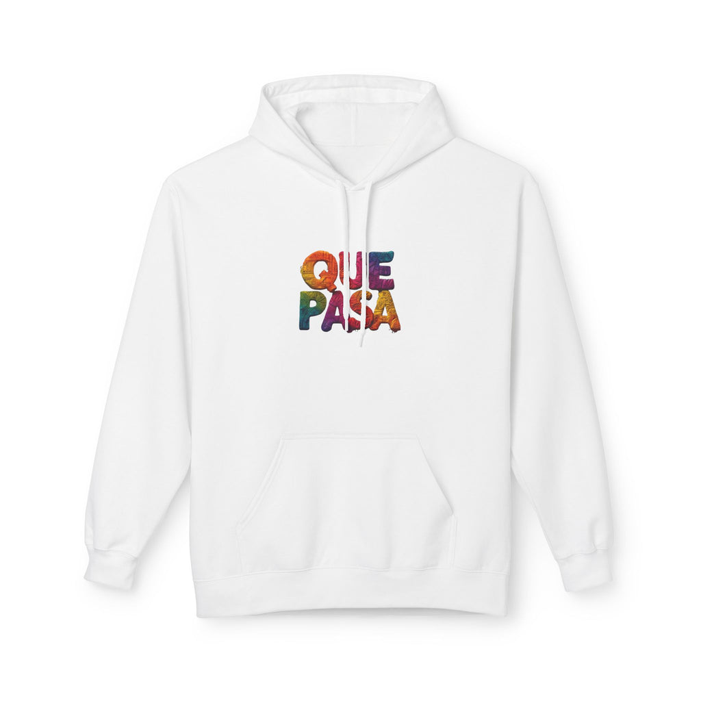 Que Pasa hoodie | Colorful Spanish phrase sweatshirt