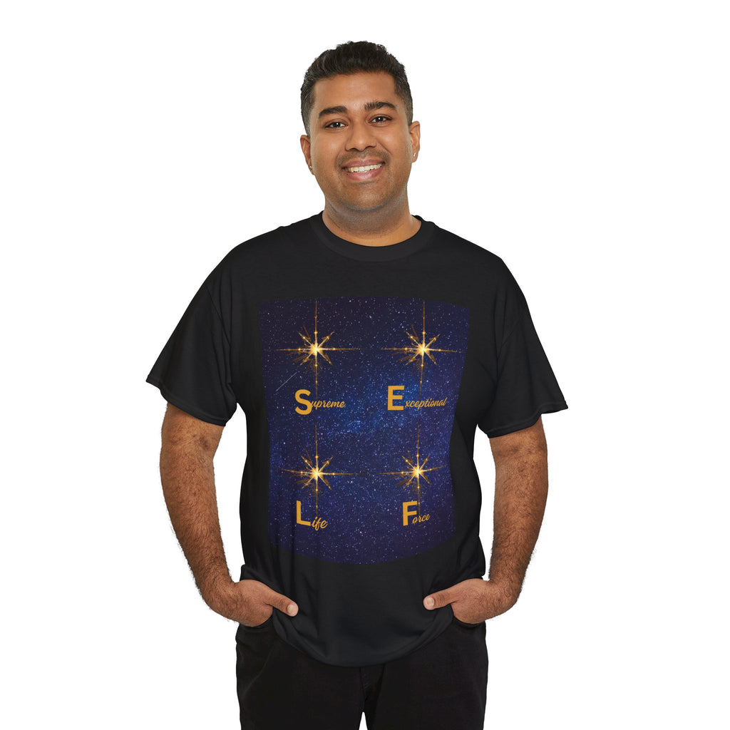 Starry S.E.L.F. Inspirational Tee — Sparkle, Empower, Live, Flourish