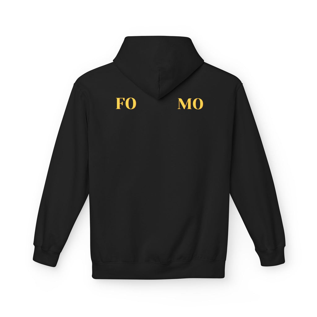 FOMO script and star Hoodie | Minimal typography streetwear