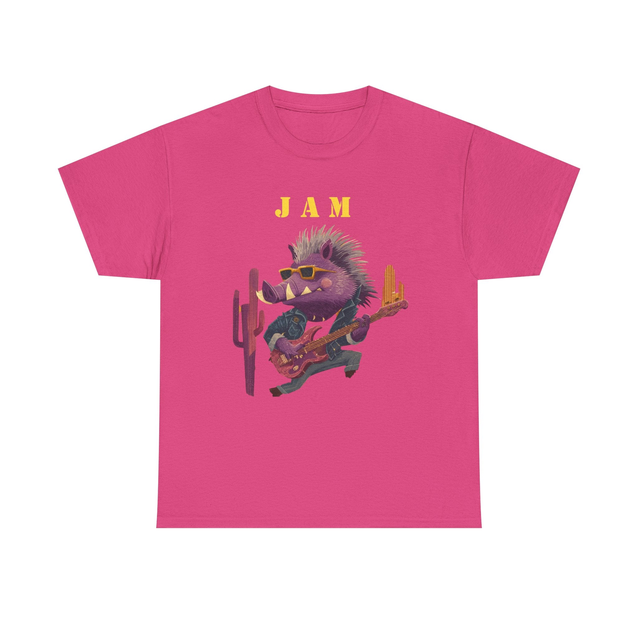 Jam Porcupine Guitar Tee | Desert Cactus Rock Music Shirt