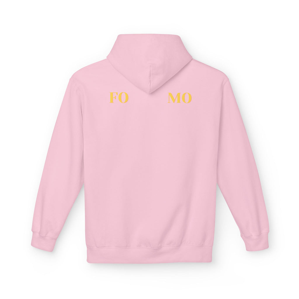 FOMO script and star Hoodie | Minimal typography streetwear