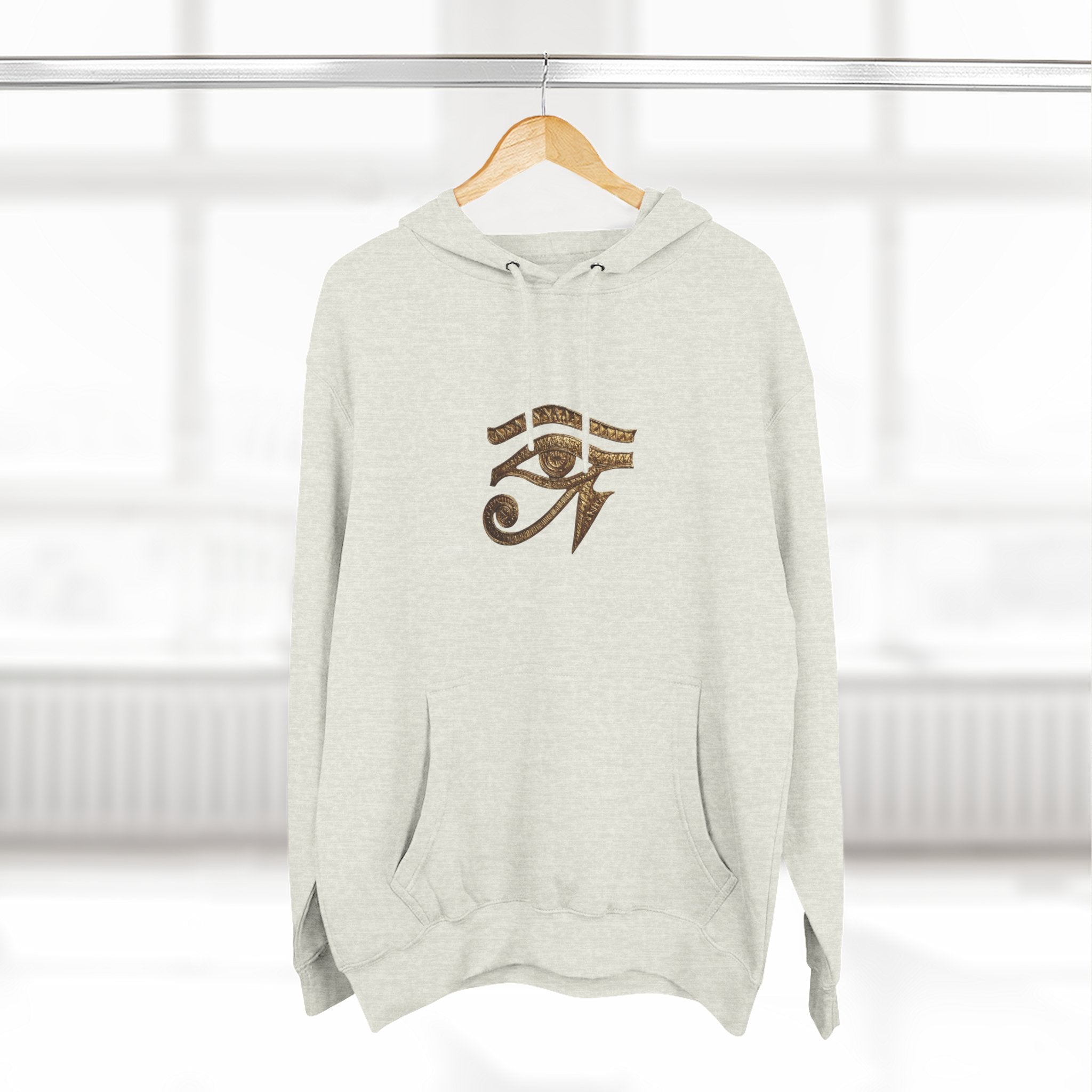 Eye of Horus hoodie | Egyptian symbol, spiritual protection, bronze design