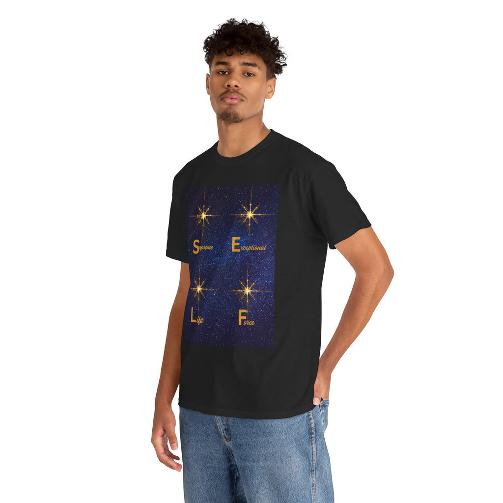 Starry S.E.L.F. Inspirational Tee — Sparkle, Empower, Live, Flourish