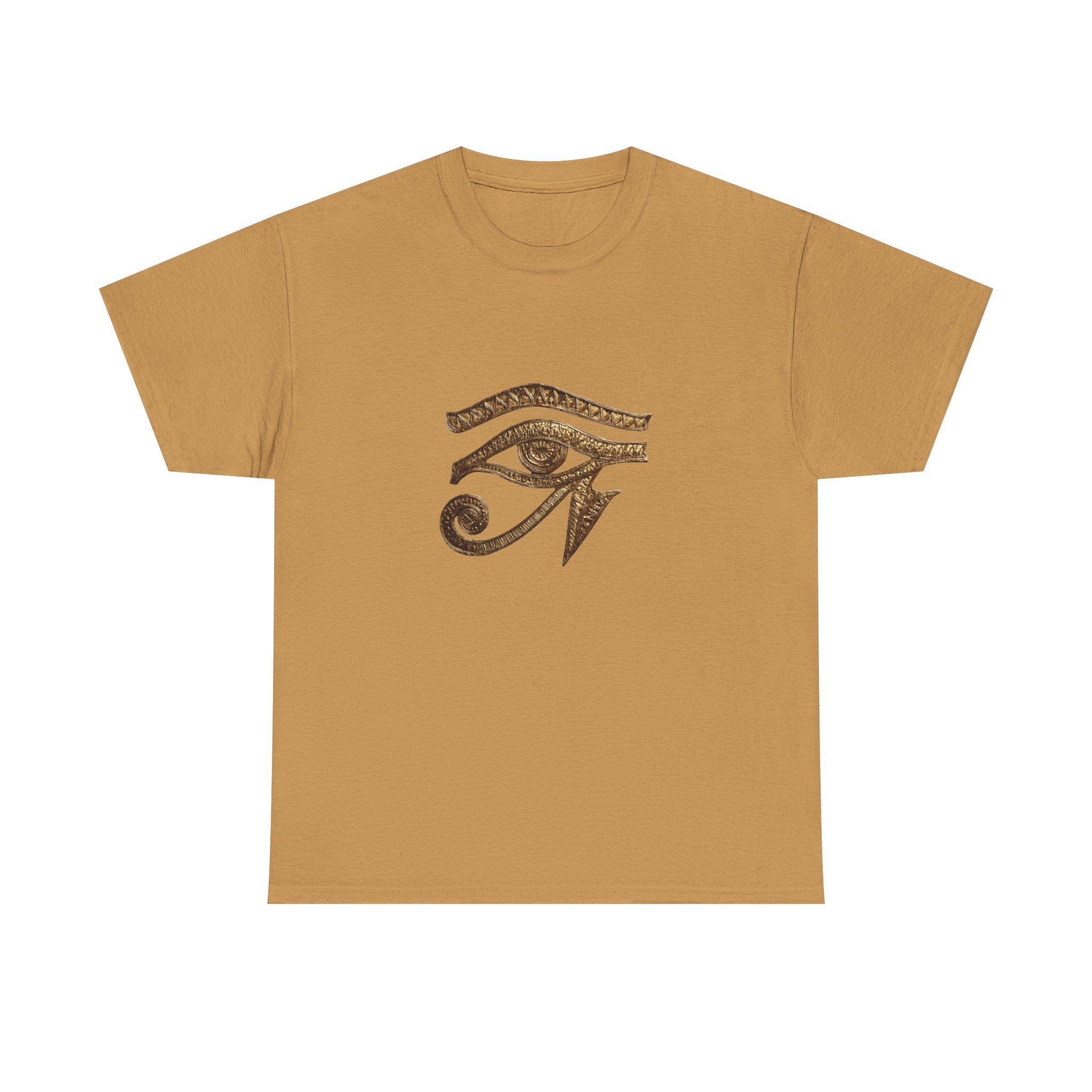 Eye of Horus T-Shirt | Ancient Egyptian Symbol Tee, Gold Ink