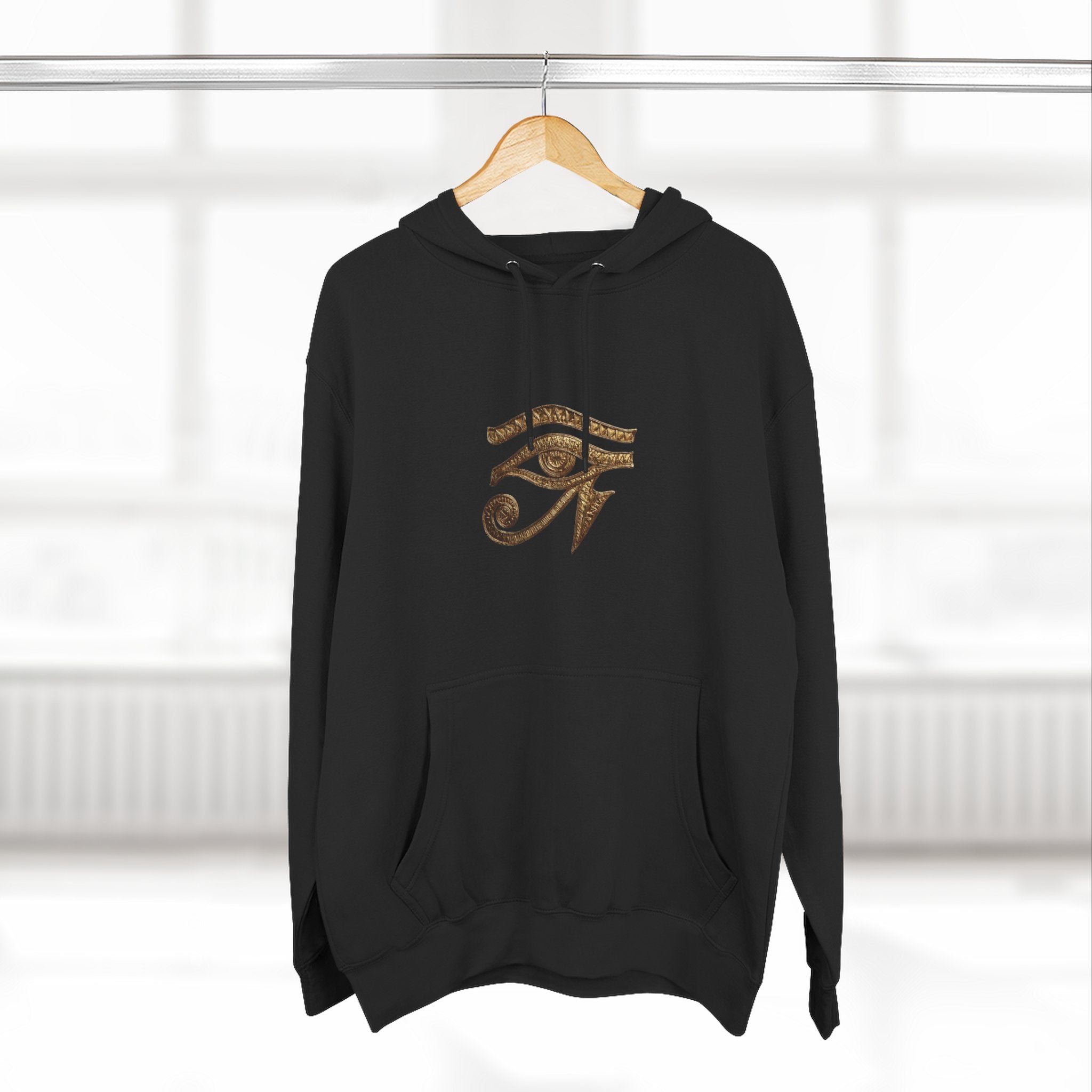Eye of Horus hoodie | Egyptian symbol, spiritual protection, bronze design