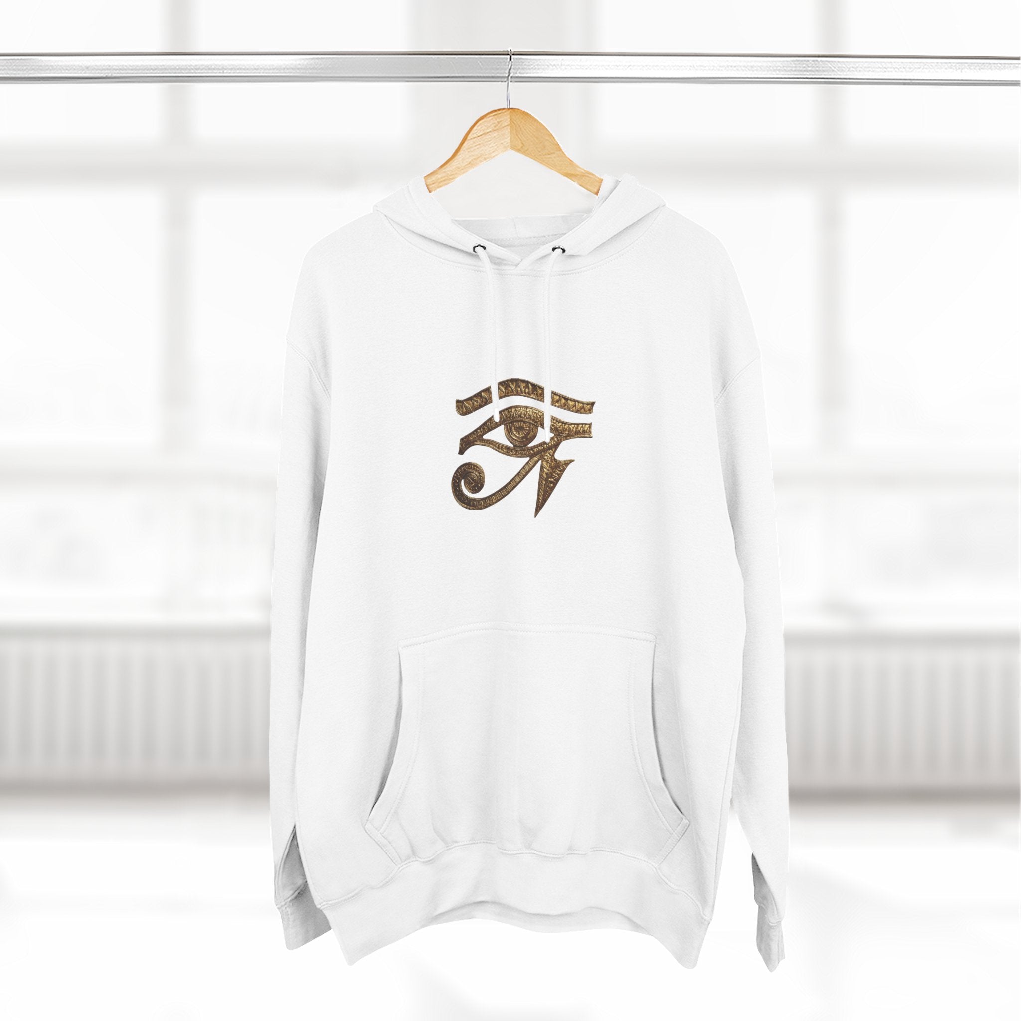 Eye of Horus hoodie | Egyptian symbol, spiritual protection, bronze design